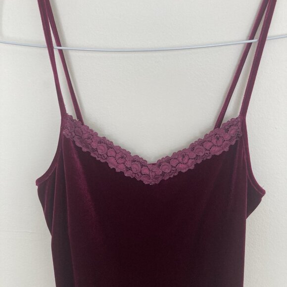 Vintage 90s Babydoll Dress Lingerie Velvet Size Small Coquette Whimsigoth - Picture 2 of 5